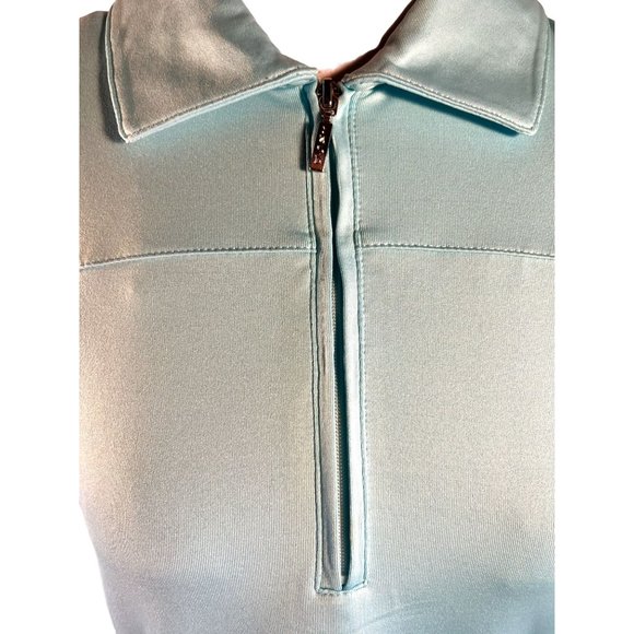 Izod XFG Golf 3/4 Zip Turquoise Women Shirt Size Medium - Picture 6 of 8